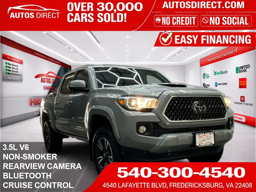 Cement 2019 Toyota Tacoma TRD Sport Double Cab 4WD Pickup Truck Four-Wheel Drive 6-Speed Automatic