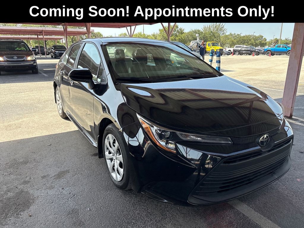 Midnight Black Metallic 2025 Toyota Corolla Sedan Front-Wheel Drive Continuously Variable Transmission