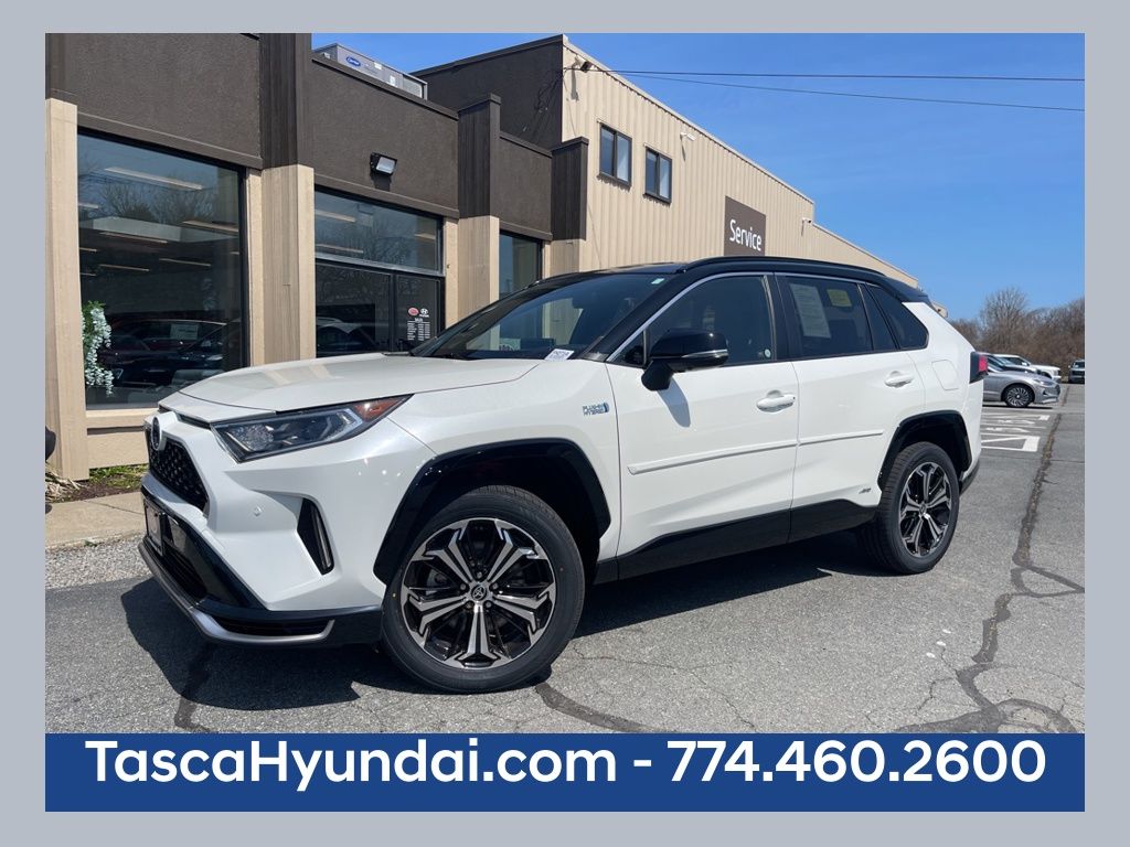 White (Blizzard Pearl) 2021 Toyota RAV4 Prime XSE AWD SUV / Crossover All-Wheel Drive Continuously Variable Transmission