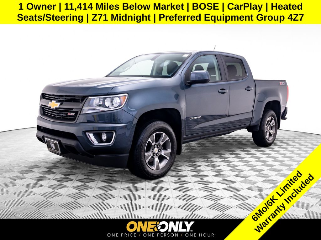 Shadow Gray Metallic 2019 Chevrolet Colorado Pickup Truck Four-Wheel Drive 8-Speed Automatic