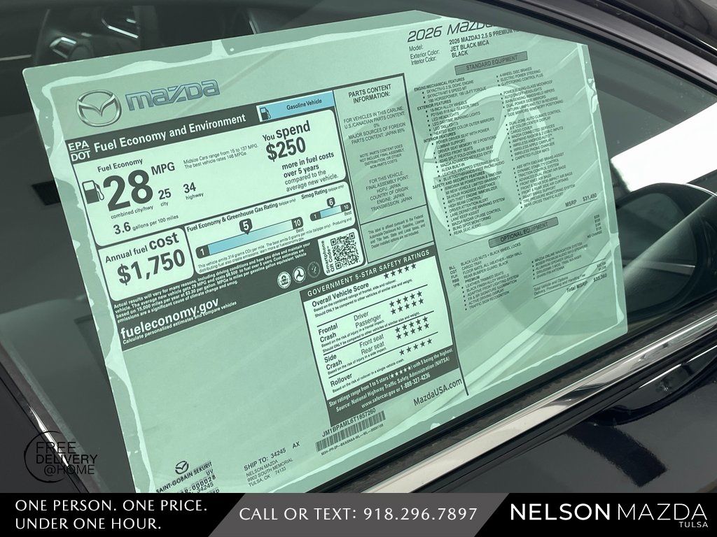 New 2026 Black Mazda 2.5 S Premium image 15