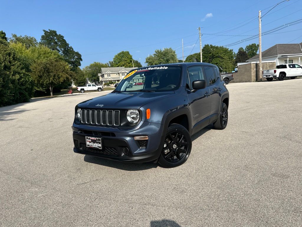 Slate Blue Pearlcoat 2023 Jeep Renegade SUV / Crossover Four-Wheel Drive 9-Speed Automatic