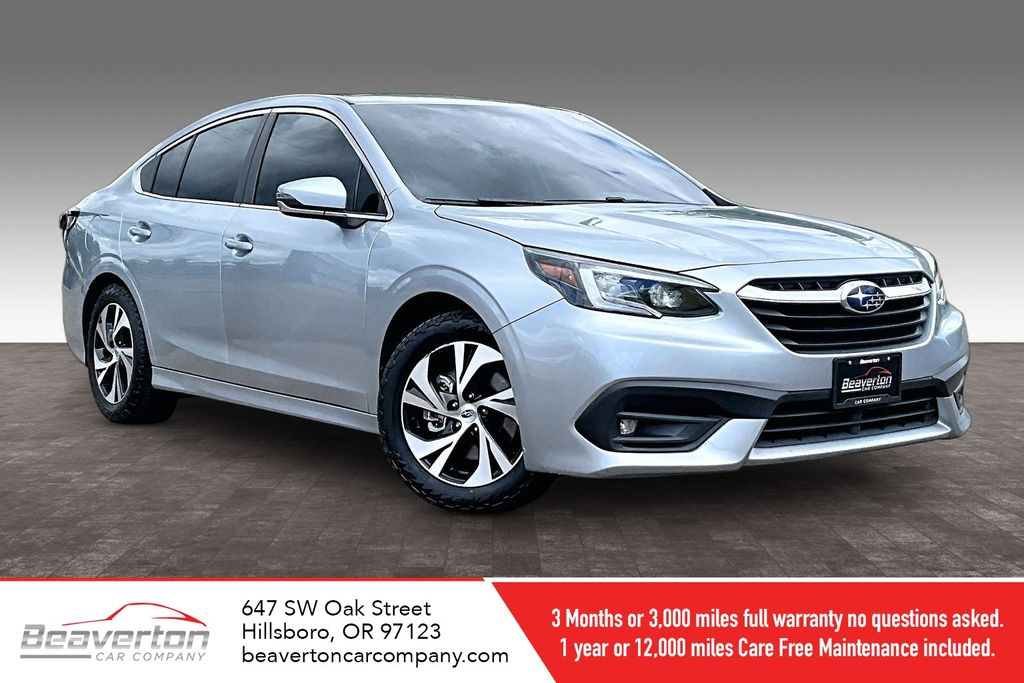 Ice Silver Metallic 2021 Subaru Legacy Premium AWD Sedan All-Wheel Drive Continuously Variable Transmission