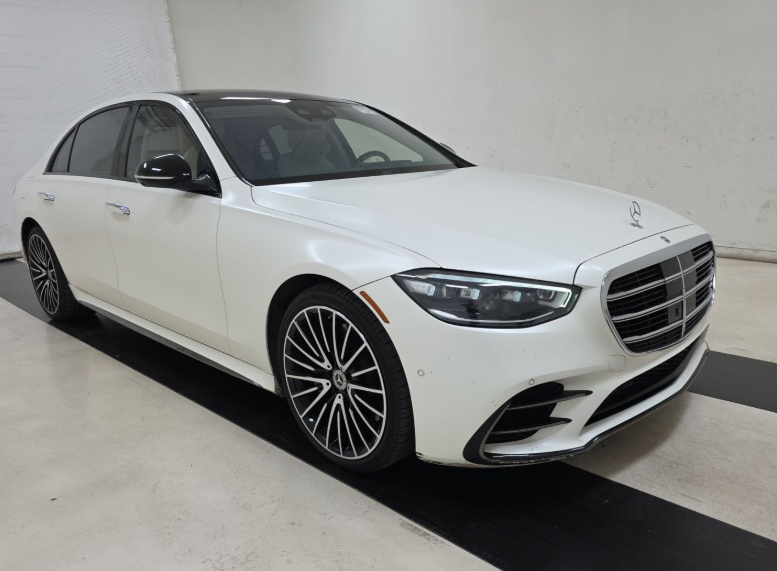 White 2023 Mercedes-Benz S-Class Sedan All-Wheel Drive 9-Speed Automatic