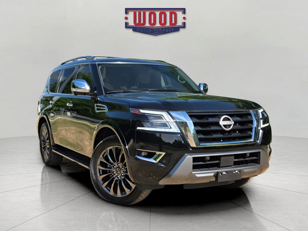 Super Black 2024 Nissan Armada Platinum 4WD SUV / Crossover Four-Wheel Drive 7-Speed Automatic