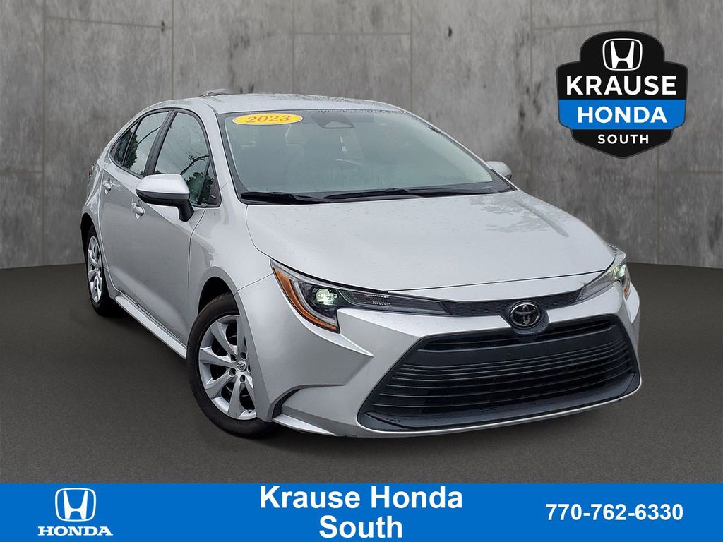 Classic Silver Metallic 2023 Toyota Corolla Sedan Front-Wheel Drive Continuously Variable Transmission