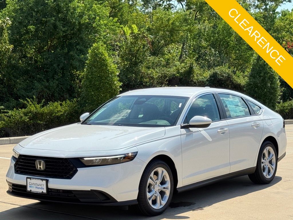 2025 Honda Accord LX White at Community Honda