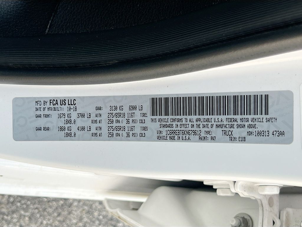 2019 Ram 1500 Big Horn/Lone Star White at Cook Ford