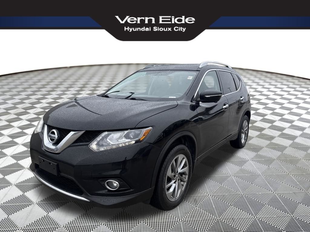 Super Black 2015 Nissan Rogue SL AWD SUV / Crossover All-Wheel Drive Continuously Variable Transmission