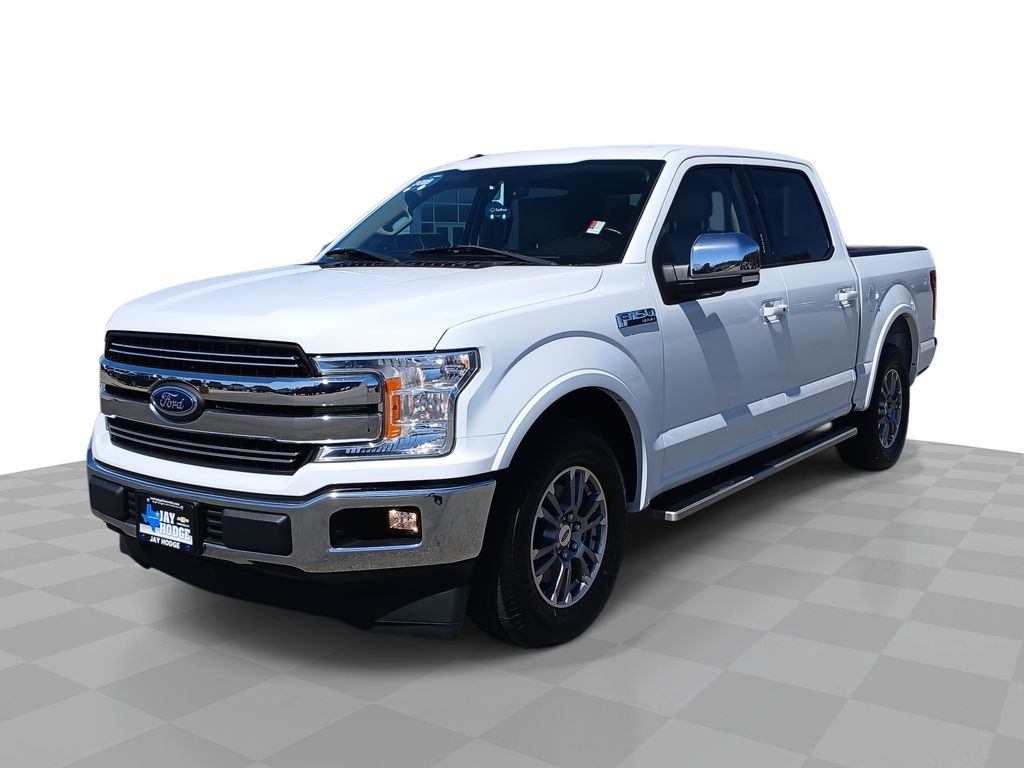 Oxford White 2018 Ford F-150 Lariat SuperCrew RWD Pickup Truck 4X2 Automatic