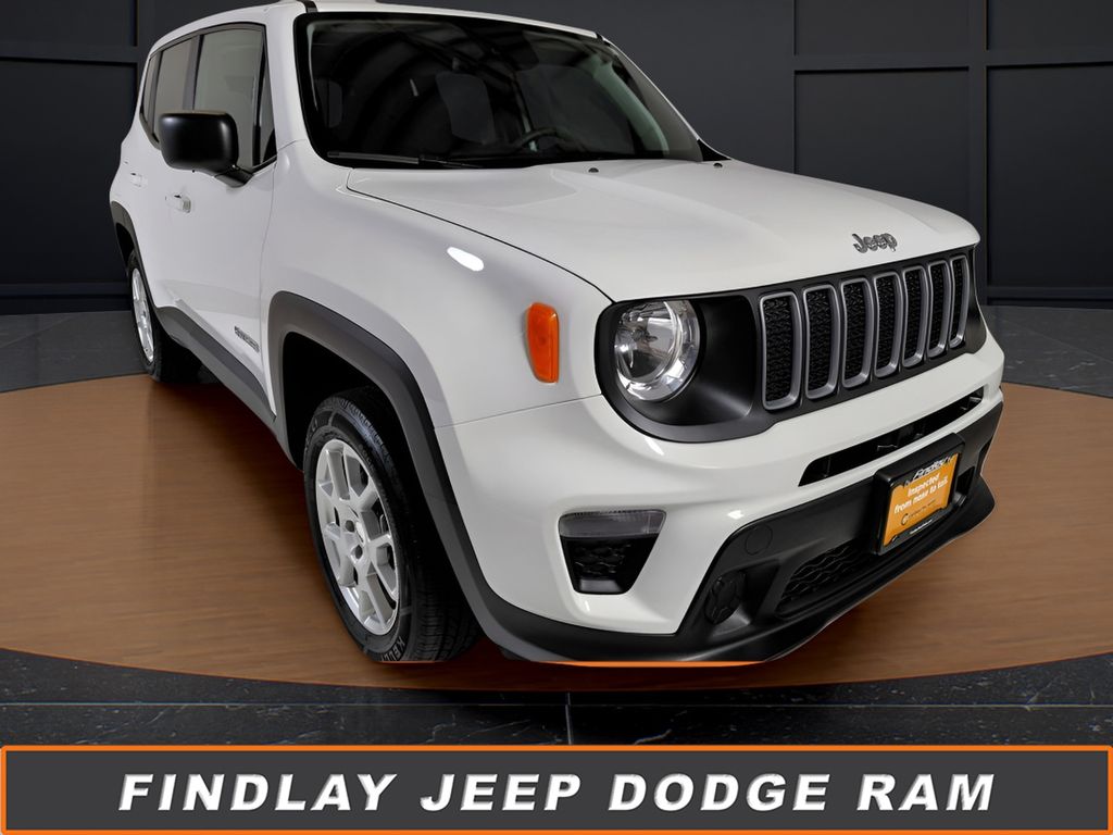 Alpine White Clearcoat 2023 Jeep Renegade SUV / Crossover Four-Wheel Drive 9-Speed Automatic