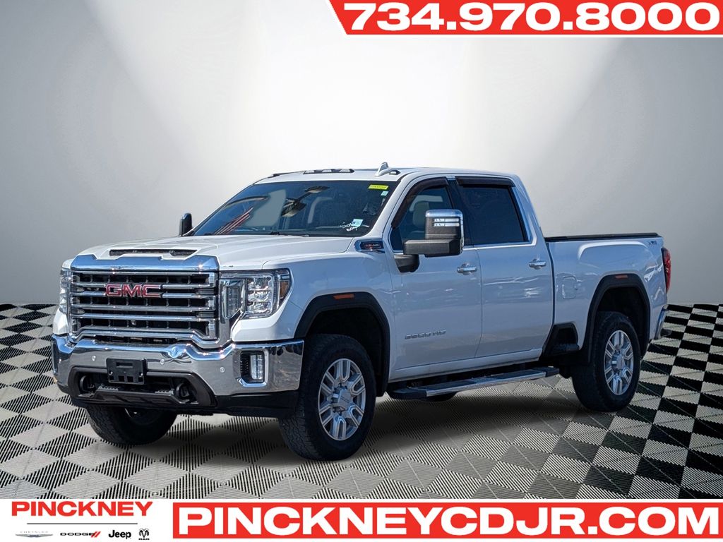 White Frost Tricoat 2020 GMC Sierra 2500HD Pickup Truck Four-Wheel Drive 6-Speed Automatic