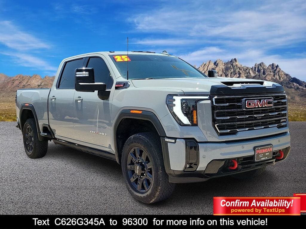 Thunderstorm Gray 2025 GMC Sierra 2500HD Pickup Truck Four-Wheel Drive Automatic