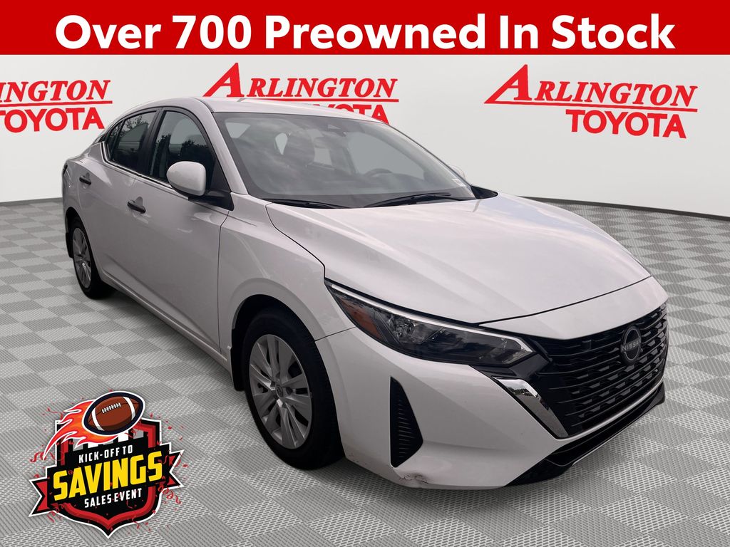 White (Fresh Powder) 2025 Nissan Sentra Sedan Front-Wheel Drive Continuously Variable Transmission