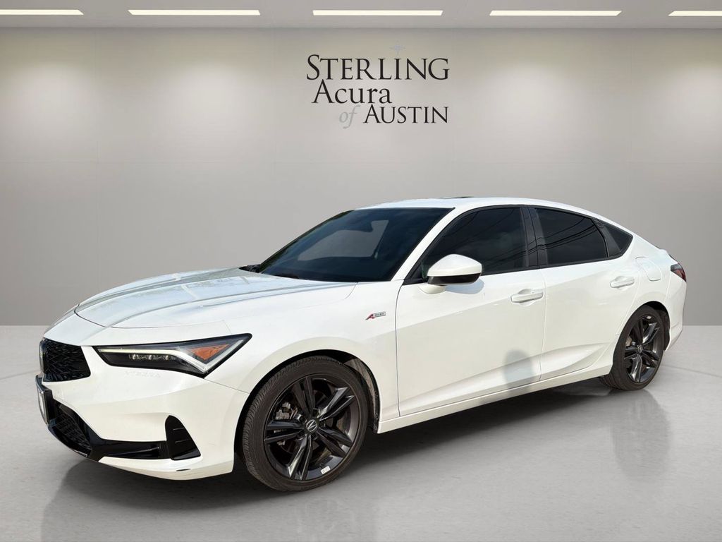 White 2024 Acura Integra Sedan Front-Wheel Drive Continuously Variable Transmission