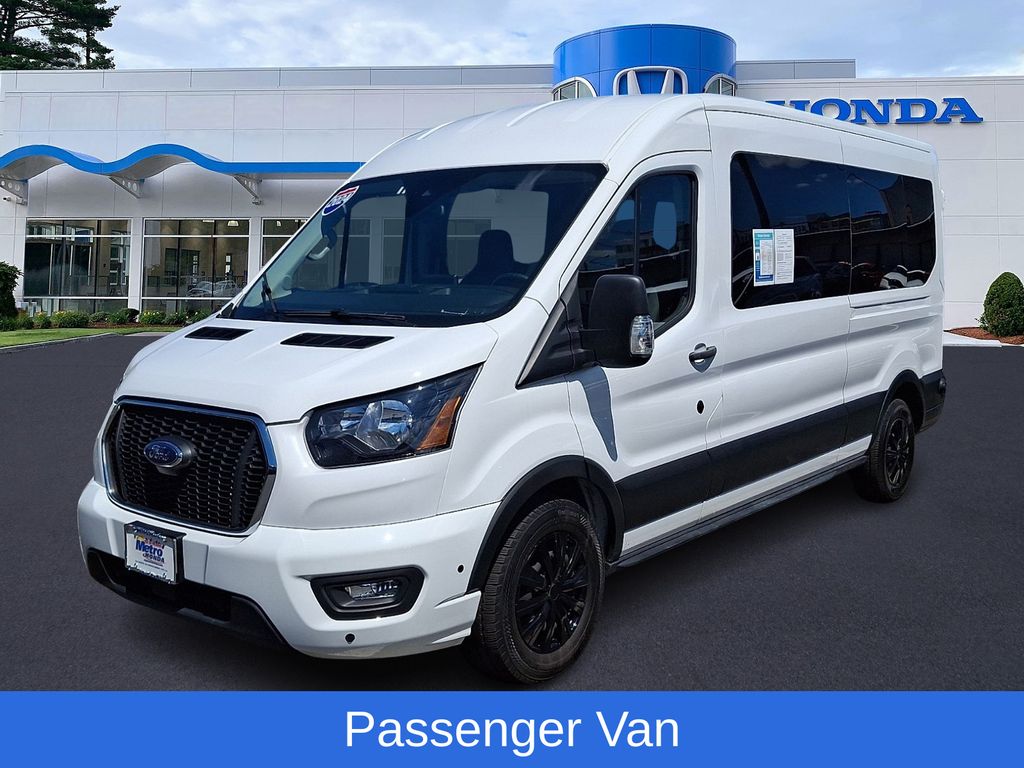 Oxford White 2024 Ford Transit Passenger Van Rear-Wheel Drive