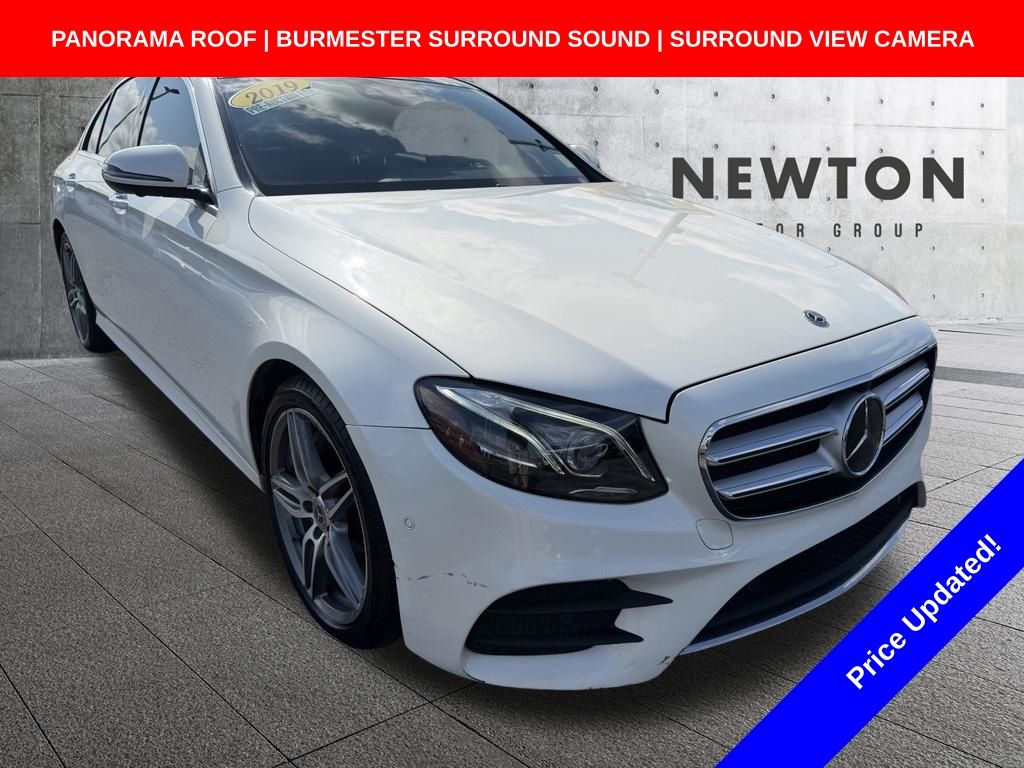 White 2019 Mercedes-Benz E-Class Sedan All-Wheel Drive 9-Speed Automatic