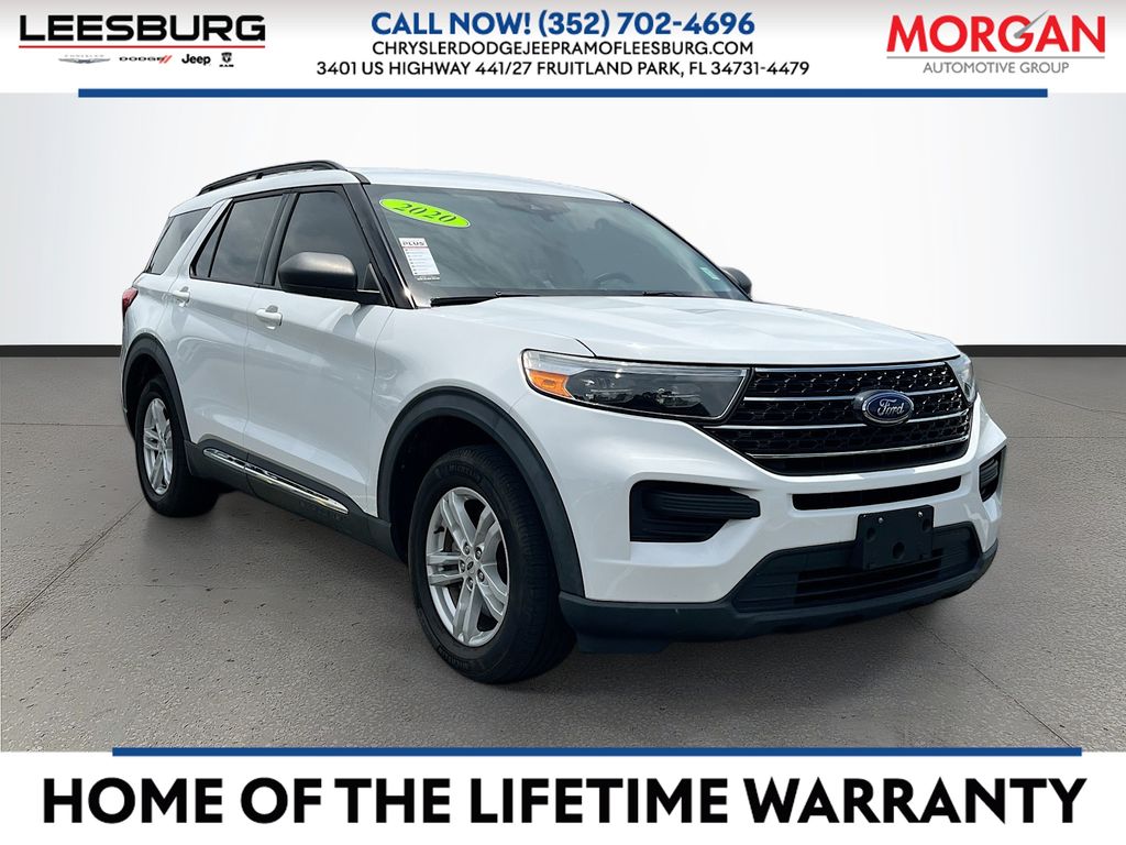 Oxford White 2020 Ford Explorer SUV / Crossover Rear-Wheel Drive Automatic