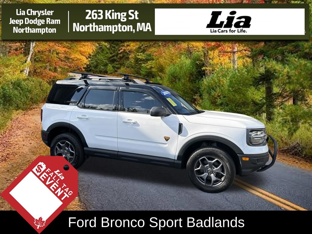 Oxford White 2023 Ford Bronco Sport SUV / Crossover All-Wheel Drive 8-Speed Automatic