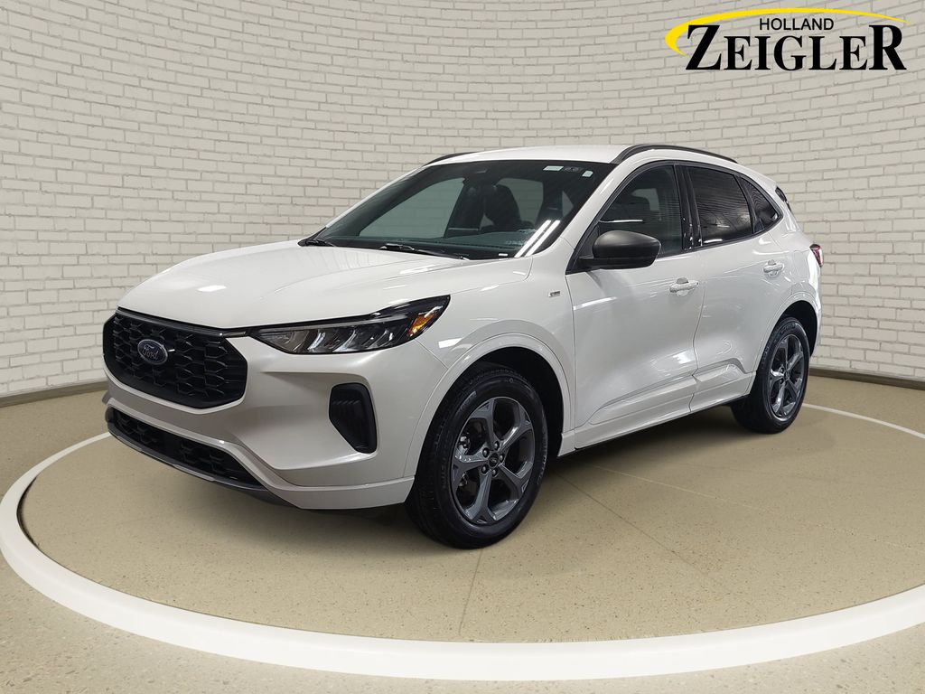 White Metallic 2024 Ford Escape SUV / Crossover All-Wheel Drive 8-Speed Automatic