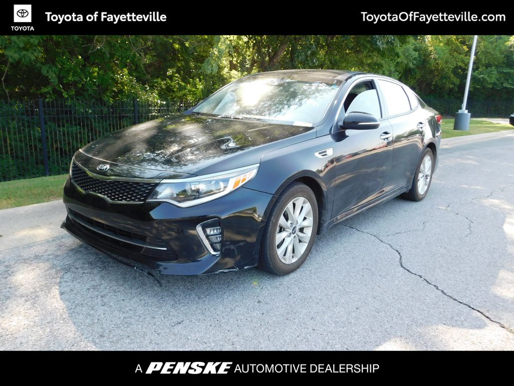 Ebony Black 2018 Kia Optima Sedan Front-Wheel Drive 6-Speed Automatic