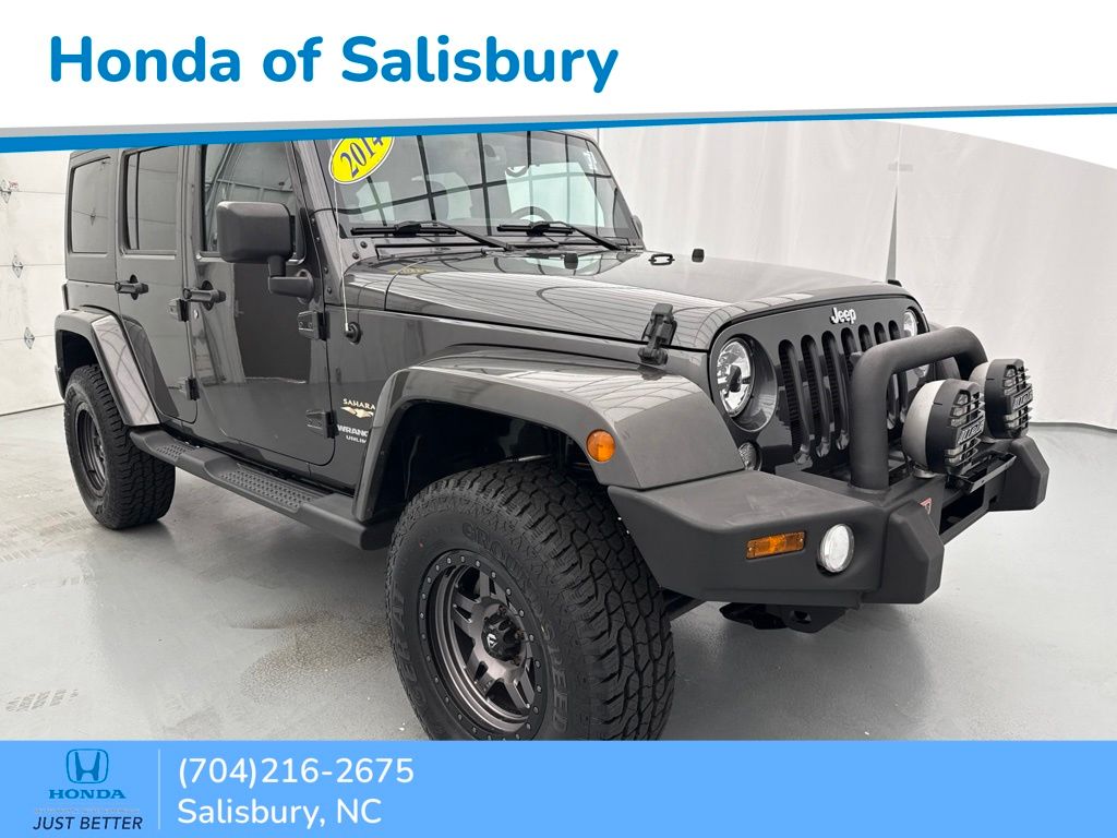Gray (Granite Crystal Metallic Clearcoat) 2014 Jeep Wrangler Unlimited Sahara 4WD SUV / Crossover Four-Wheel Drive 5-Speed Automatic