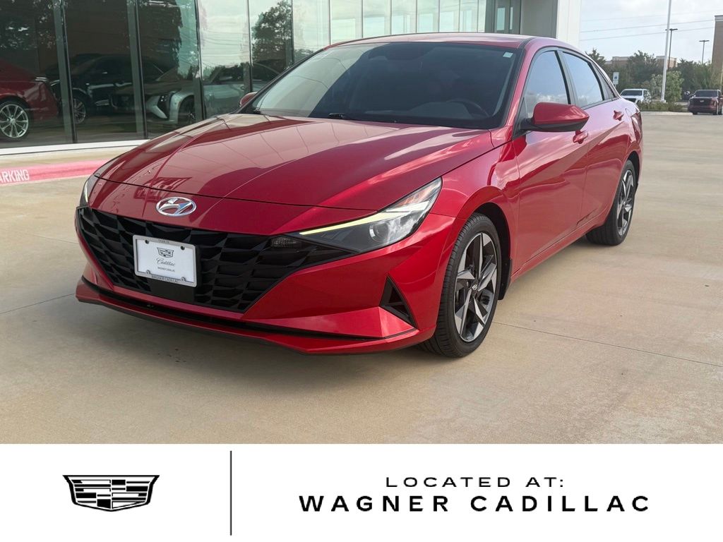 Calypso Red 2023 Hyundai Elantra Sedan Front-Wheel Drive Continuously Variable Transmission