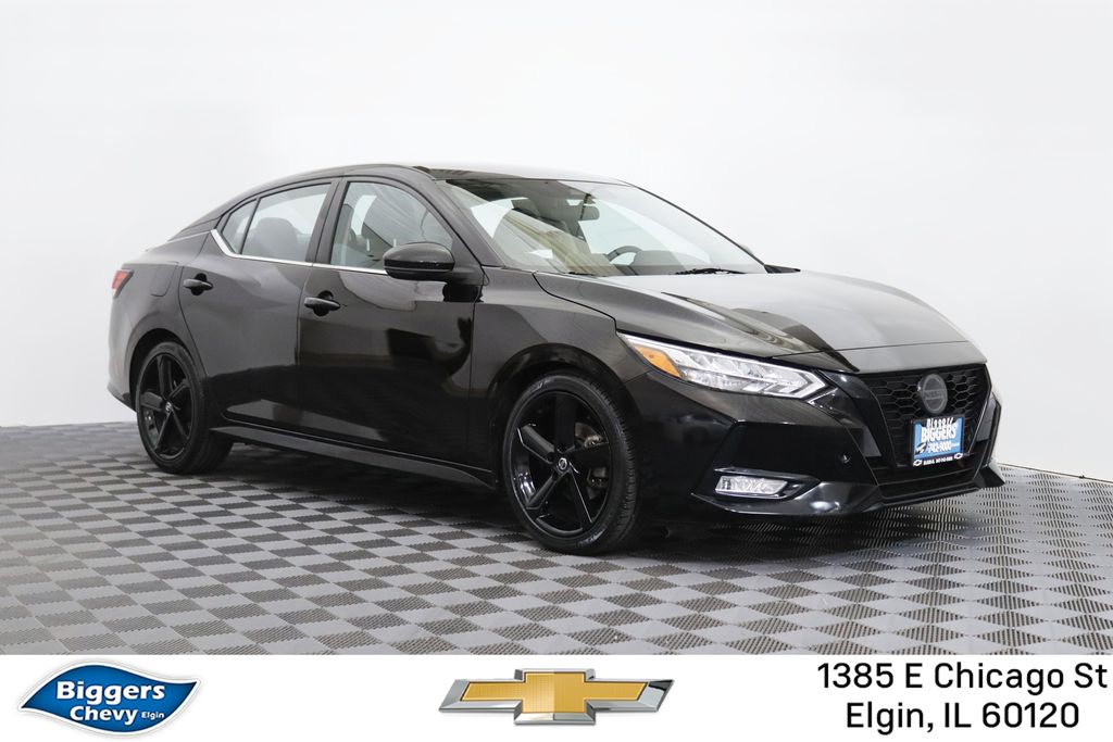 Super Black 2022 Nissan Sentra Sedan Front-Wheel Drive Continuously Variable Transmission