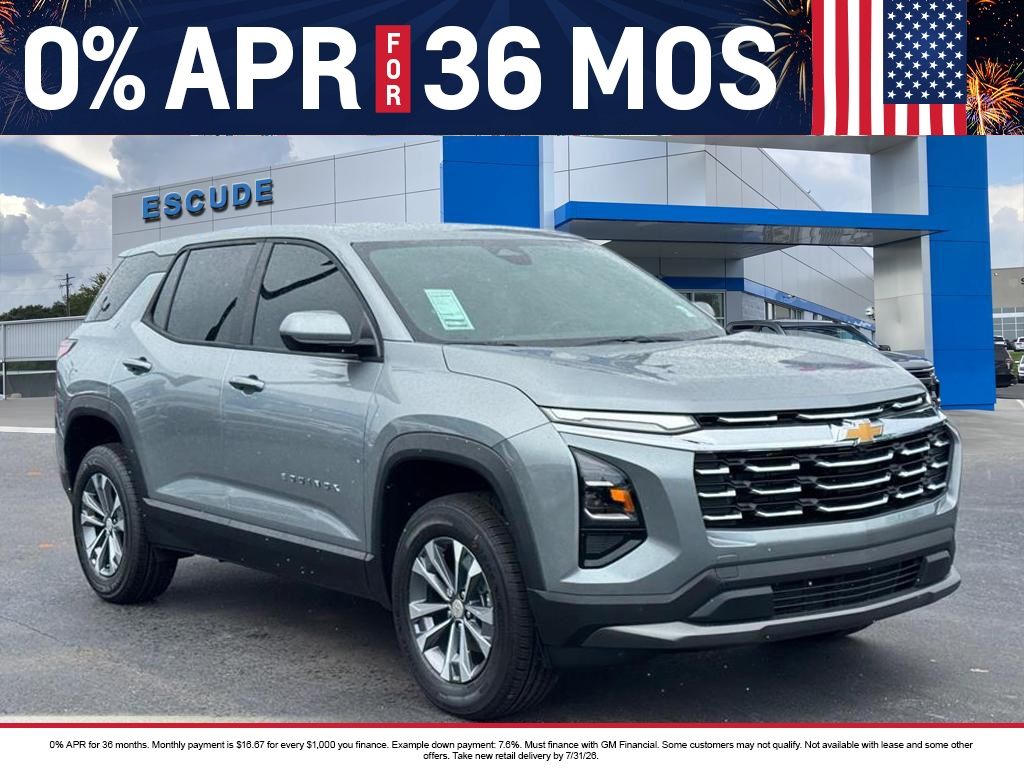Sterling Gray Metallic 2026 Chevrolet Equinox SUV / Crossover Front-Wheel Drive Continuously Variable Transmission