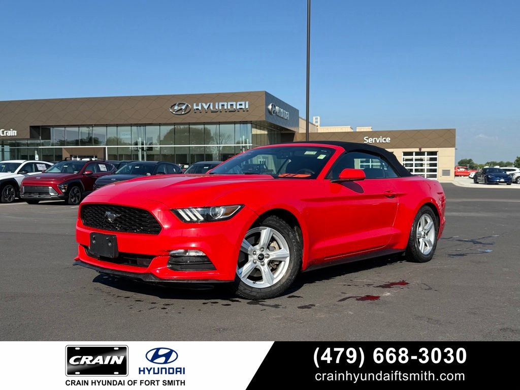 Race Red 2016 Ford Mustang Convertible Rear-Wheel Drive 6-Speed Automatic