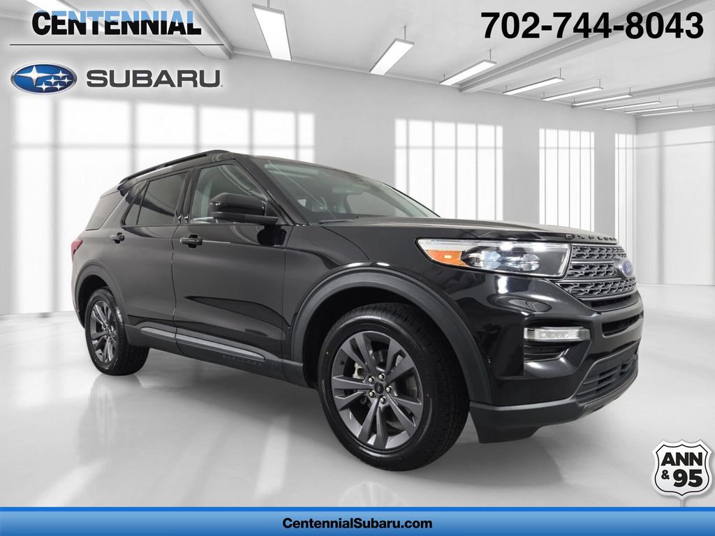 Black Metallic 2023 Ford Explorer SUV / Crossover All-Wheel Drive Automatic