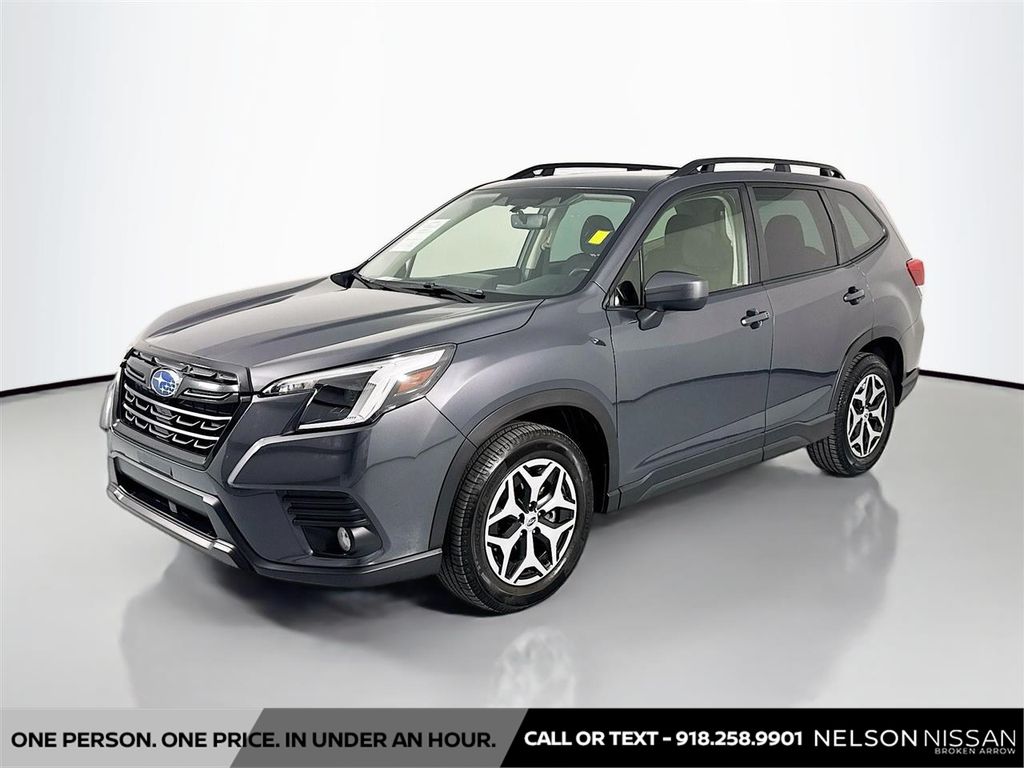 Magnetite Gray Metallic 2023 Subaru Forester Premium Crossover AWD SUV / Crossover All-Wheel Drive Continuously Variable Transmission