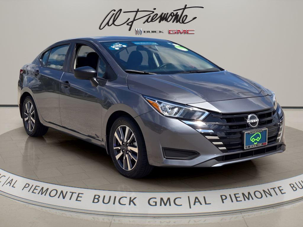 Gray (Gun Metallic) 2024 Nissan Versa Sedan Front-Wheel Drive Continuously Variable Transmission