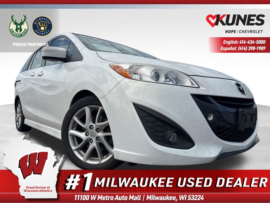 Crystal White Pearl 2012 Mazda MAZDA5 Touring Minivan Front-Wheel Drive 5-Speed Automatic Overdrive