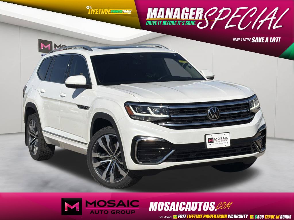 Opal White 2023 Volkswagen Atlas SUV / Crossover All-Wheel Drive 8-Speed Automatic
