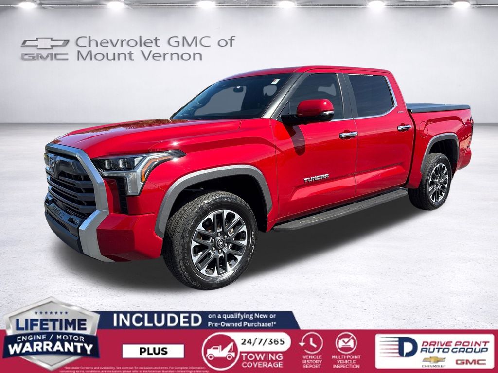 Red 2025 Toyota Tundra Pickup Truck Four-Wheel Drive Automatic