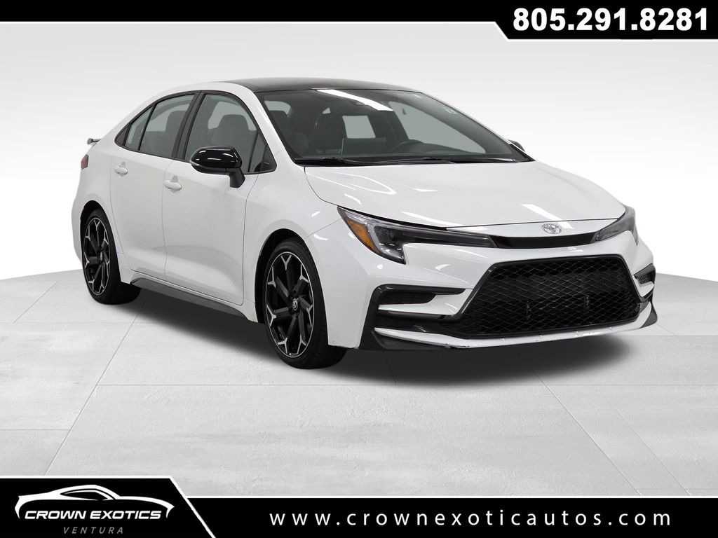 Midnight Black Metallic 2025 Toyota Corolla FX FWD Sedan Front-Wheel Drive Continuously Variable Transmission