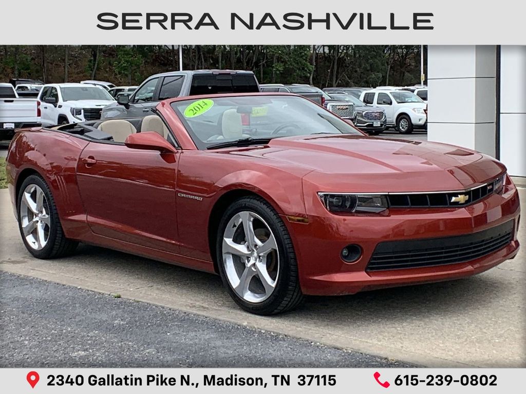 Red Rock Metallic 2014 Chevrolet Camaro 2LT Convertible RWD Convertible Rear-Wheel Drive 6-Speed Automatic