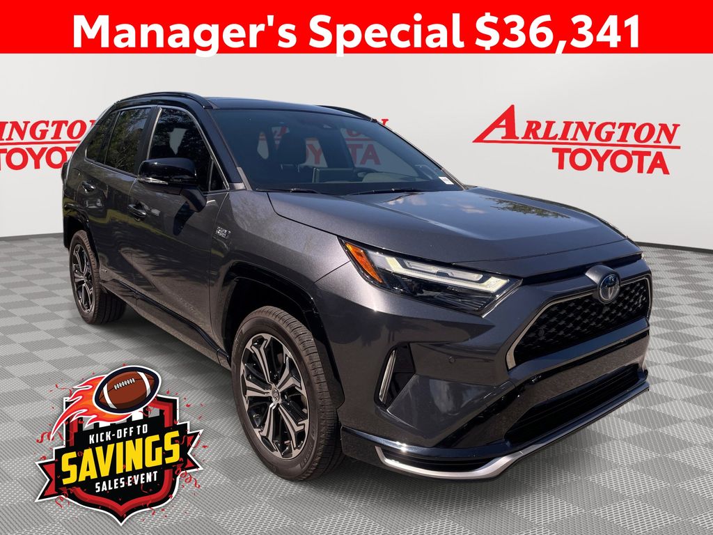 Midnight Black Metallic 2022 Toyota RAV4 Prime SUV / Crossover All-Wheel Drive Continuously Variable Transmission