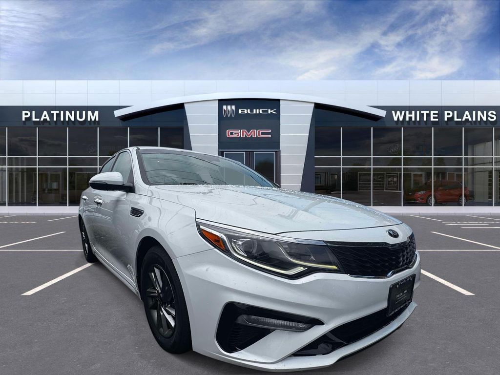Snow White Pearl 2020 Kia Optima Sedan Front-Wheel Drive 6-Speed Automatic
