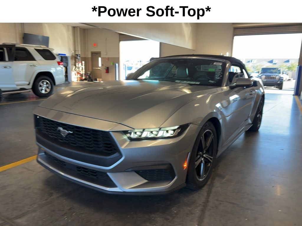 Silver Metallic 2024 Ford Mustang EcoBoost Premium Convertible RWD Convertible Rear-Wheel Drive Automatic