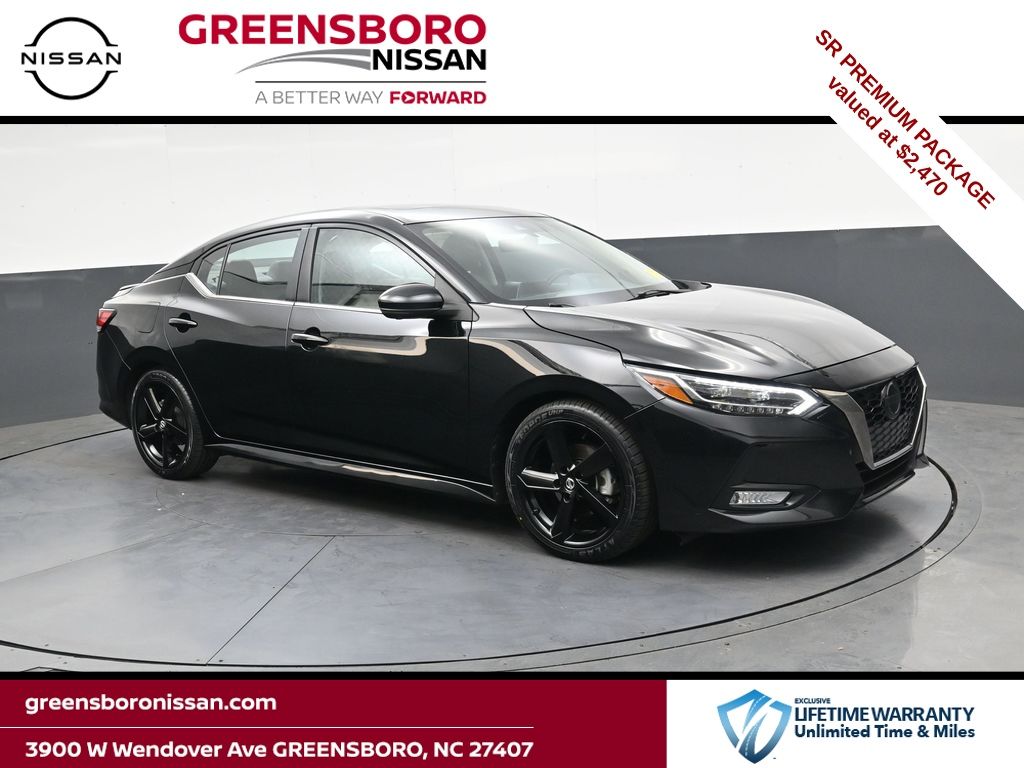 Super Black 2022 Nissan Sentra SR FWD Sedan Front-Wheel Drive Continuously Variable Transmission
