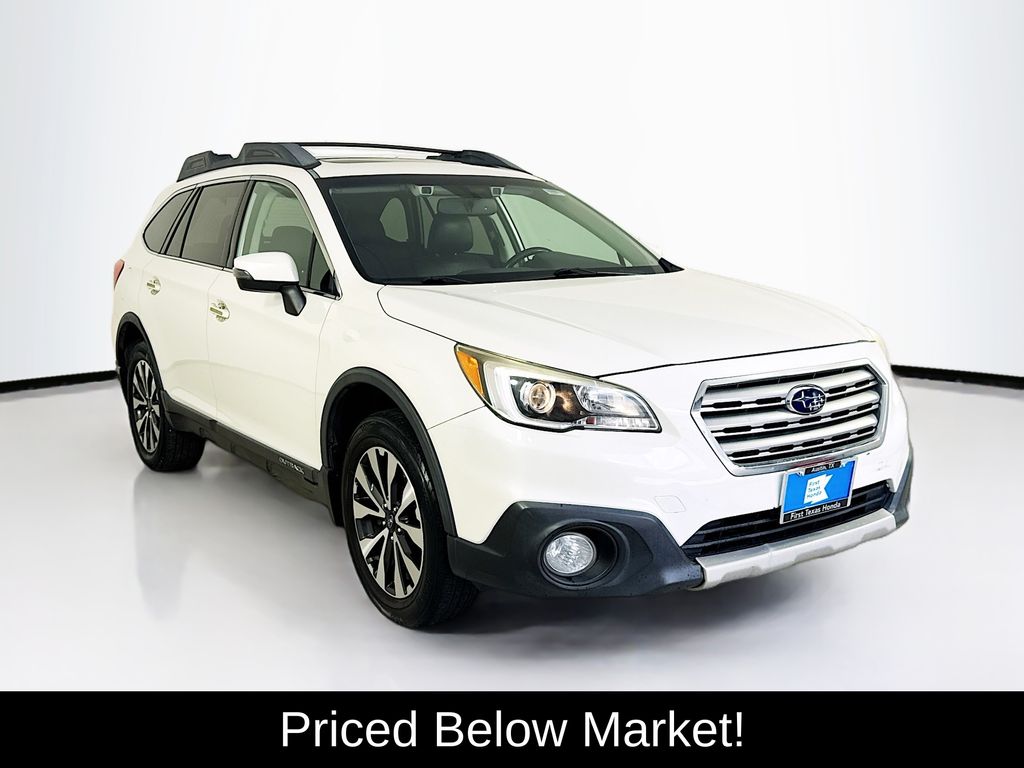 Crystal White Pearl 2015 Subaru Outback Wagon All-Wheel Drive Continuously Variable Transmission