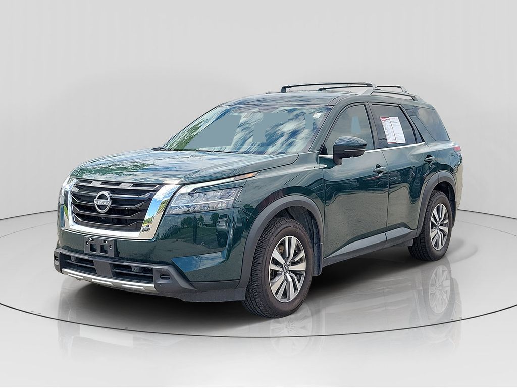 Black (Obsidian Green Pearl) 2023 Nissan Pathfinder SUV / Crossover All-Wheel Drive 9-Speed Automatic