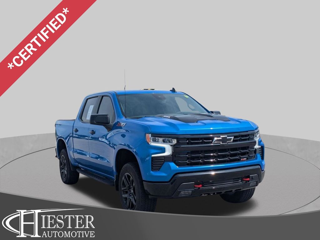 Riptide Blue Metallic 2025 Chevrolet Silverado 1500 Pickup Truck Four-Wheel Drive Automatic