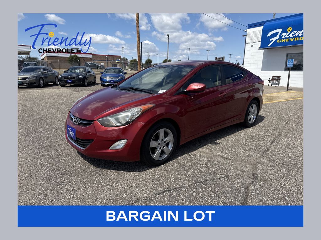 Red Allure 2012 Hyundai Elantra GLS FWD Sedan Front-Wheel Drive 6-Speed Automatic Overdrive