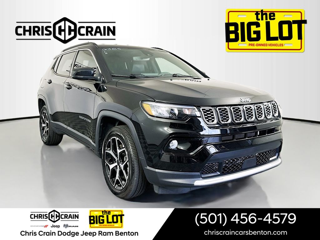 Diamond Black 2025 Jeep Compass SUV / Crossover Four-Wheel Drive 8-Speed Automatic