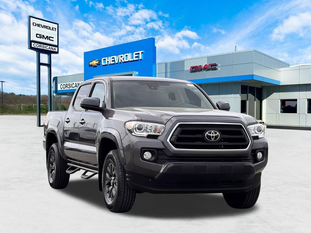 Magnetic Gray Metallic 2020 Toyota Tacoma SR5 V6 Double Cab RWD Pickup Truck 4X2 6-Speed Automatic