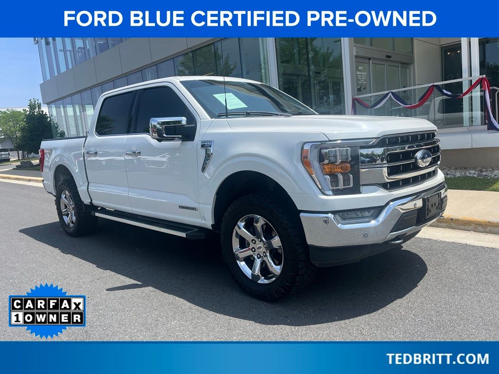 White Metallic 2023 Ford F-150 Pickup Truck Four-Wheel Drive Automatic