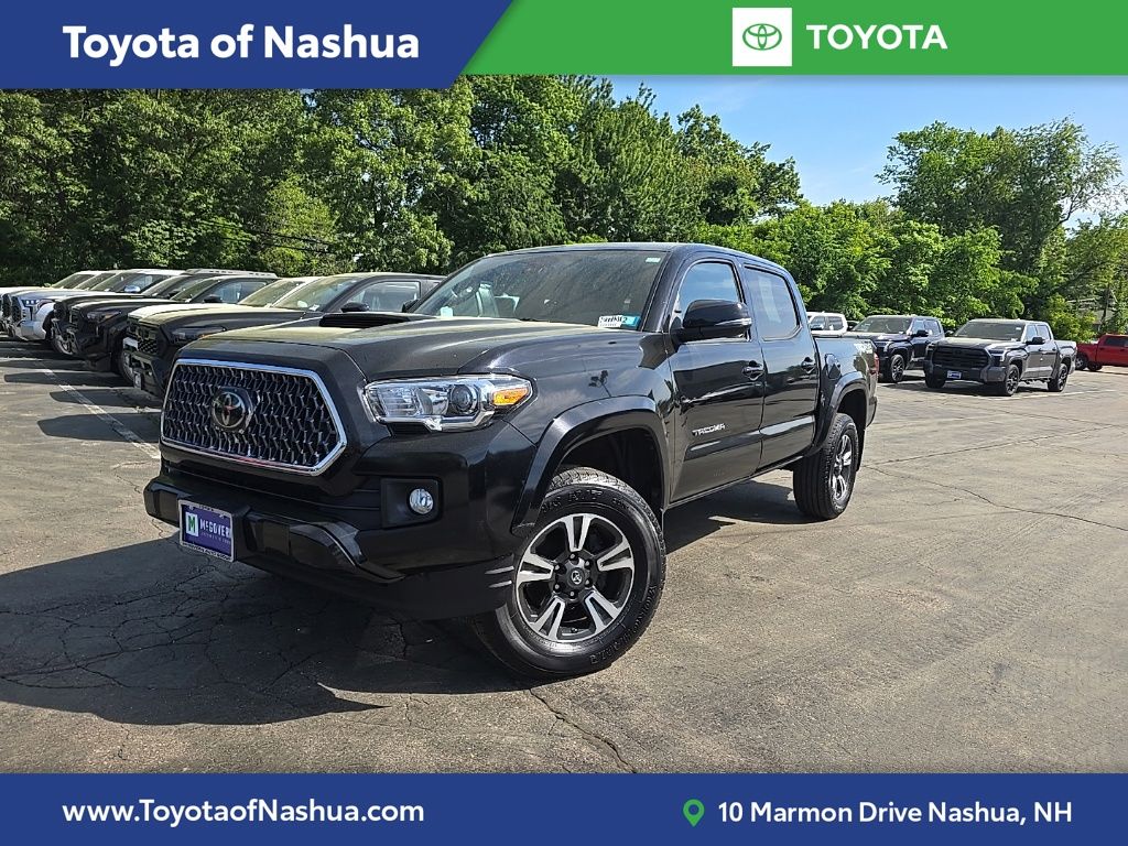 Midnight Black Metallic 2019 Toyota Tacoma Pickup Truck Four-Wheel Drive 6-Speed Automatic